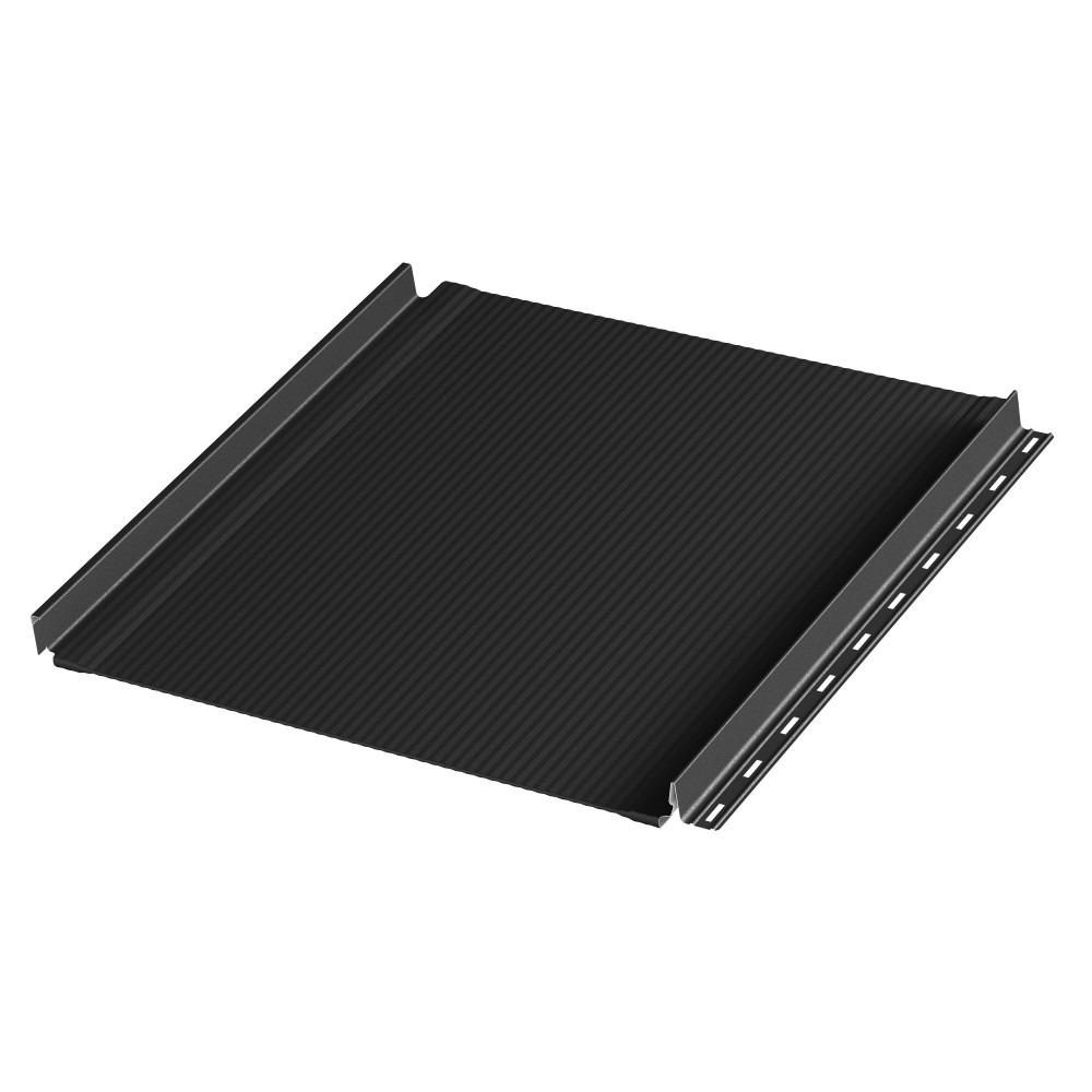 Фальцевая панель AQUACLICK Бриз (с подгибом) мат. (RAL9005) PU (КАШЕМИР)