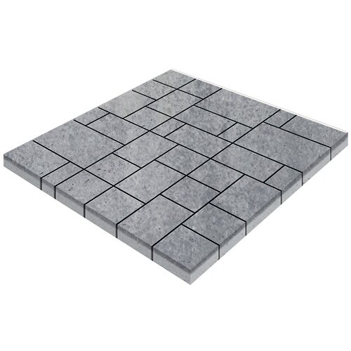 Плиты бетонные тротуарные Steinrus Б.7.Псм.6 "Инсбрук Альпен", 60мм (Монохром)