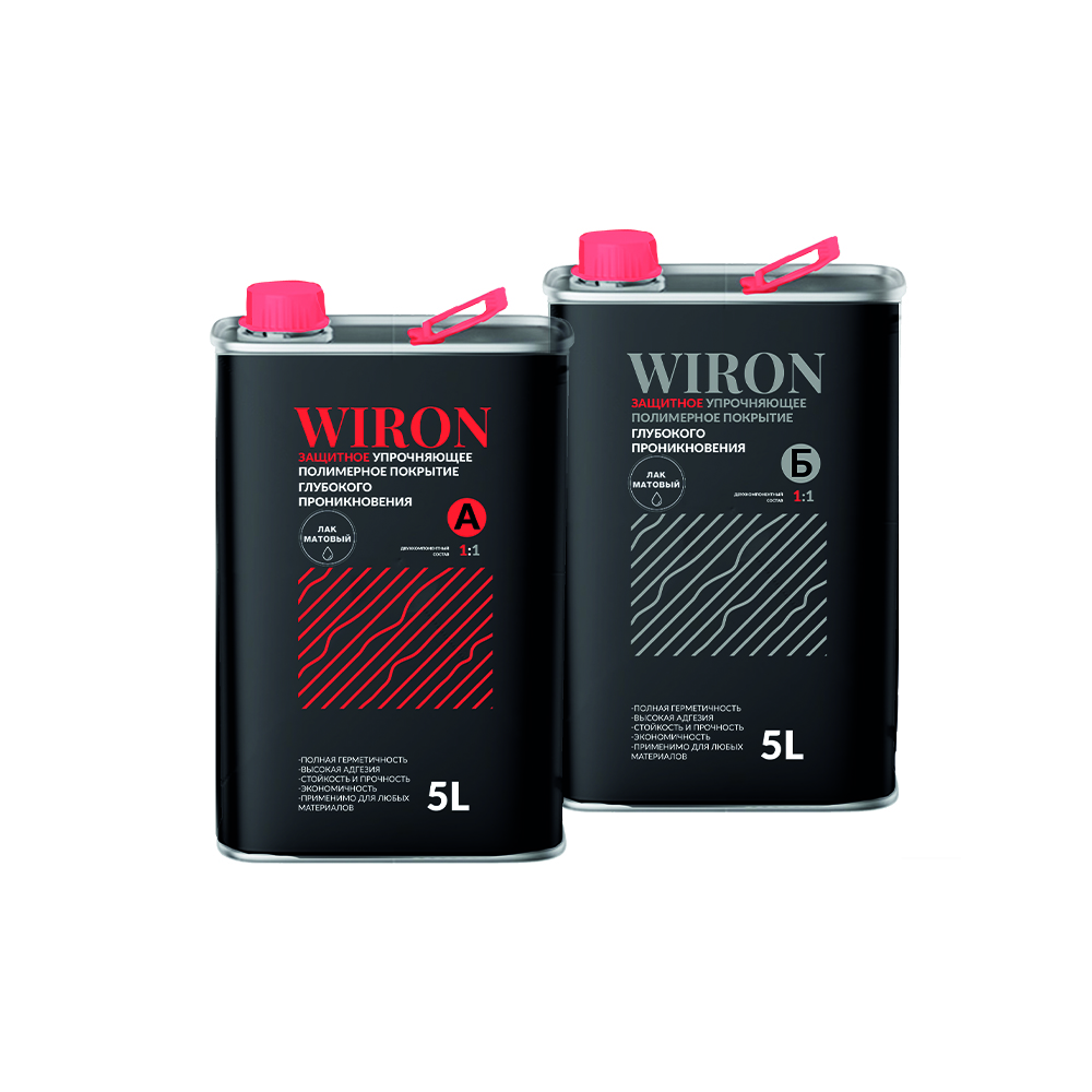 DOLOTEX WIRON Лак. Защитное упрочняющее полимерное покрытие, К-т 10 л.