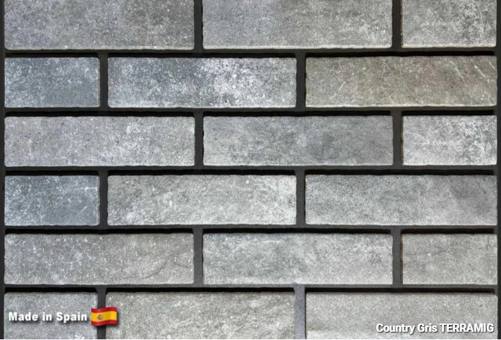 Плитка TERRAMIG Country Gris , 235*62*10 мм, ок  57 шт/м2, 40 шт./уп.