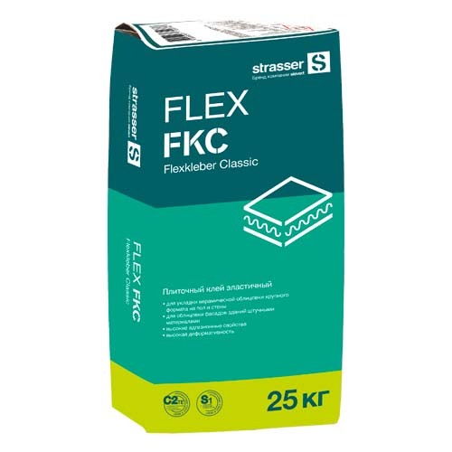 FLEX FKC Плиточный клей эластичный (С2 ТЕ S1), 25 кг