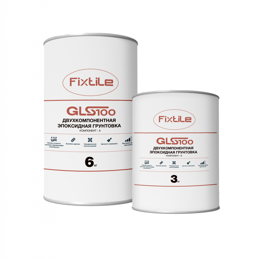 DOLOTEX GLS100 Двухкомпонентная эпоксидная грунтовка. К-т 9кг.