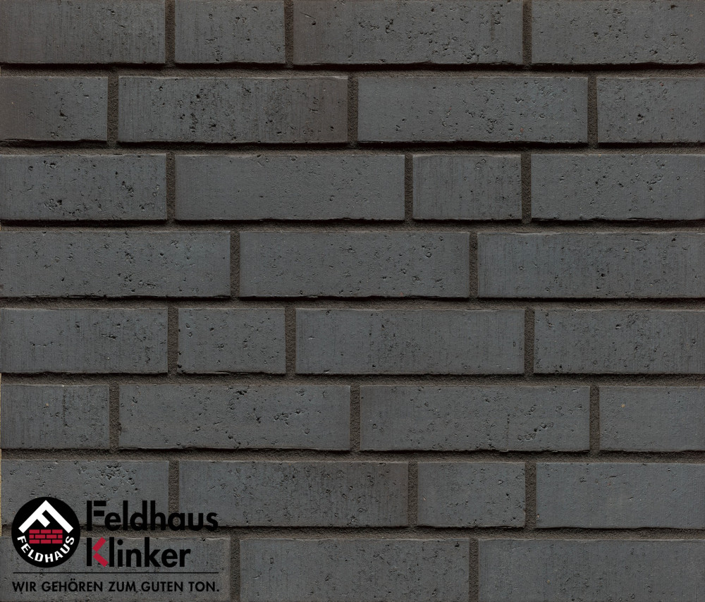 Клинкерная плитка Feldhaus Klinker R777 NF 14 vascu anthracit azul