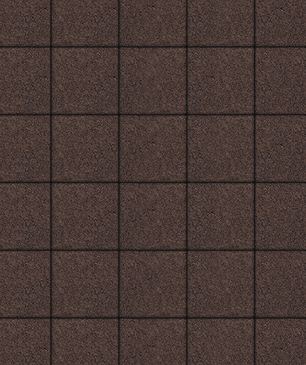 Тротуарная плитка Квадрат, Гранит, Коричневый, (форма Квадрат). 200х200, 60 мм