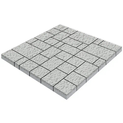 Плиты бетонные тротуарные Steinrus Б,7, Псм,6 "Инсбрук Альпен", 60 мм (Белый)