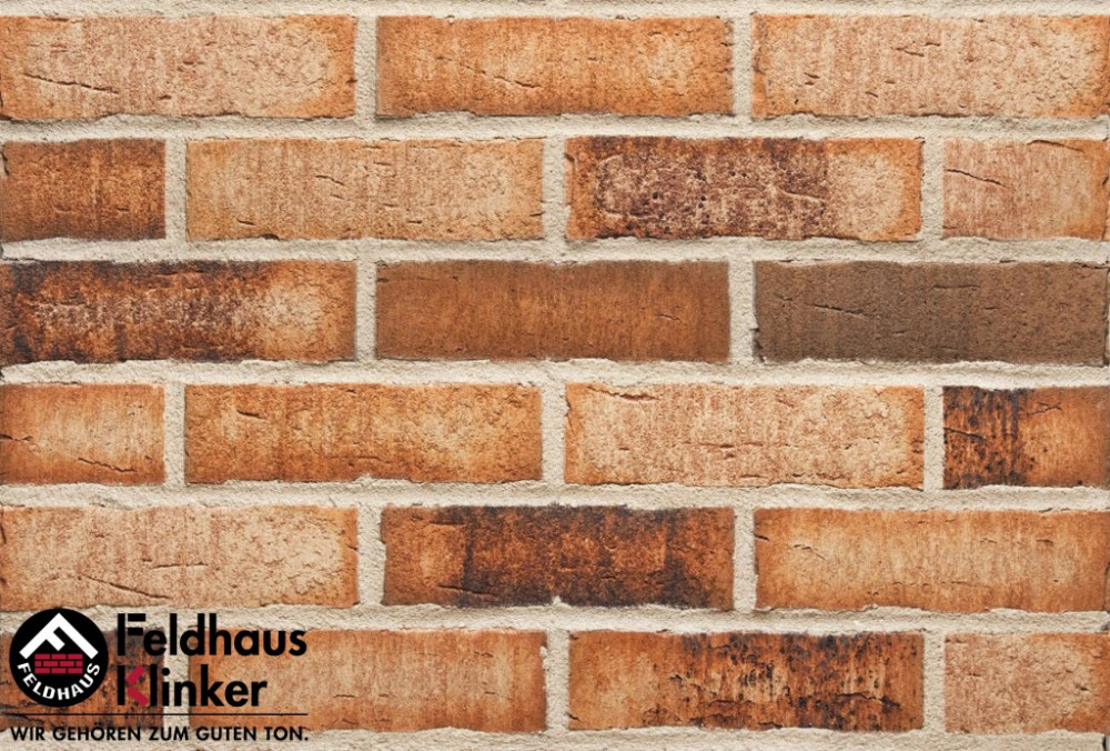 Клинкерный кирпич  Feldhaus Klinker  K665WDF sintra sabioso binaro