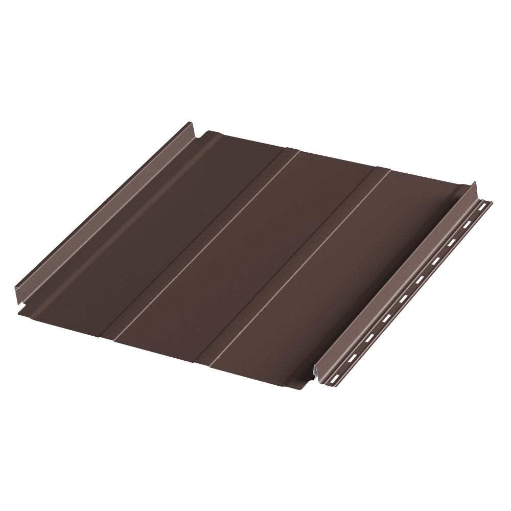 Фальцевая панель AQUACLICK Силуэт 2 (без подгиба) мат. (RAL8017) PU (КАШЕМИР)