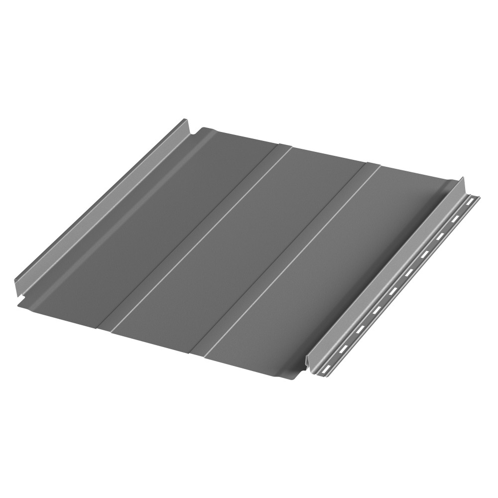 Фальцевая панель AQUACLICK Силуэт 2 (без подгиба) мат. (RAL7024) PU (КАШЕМИР)