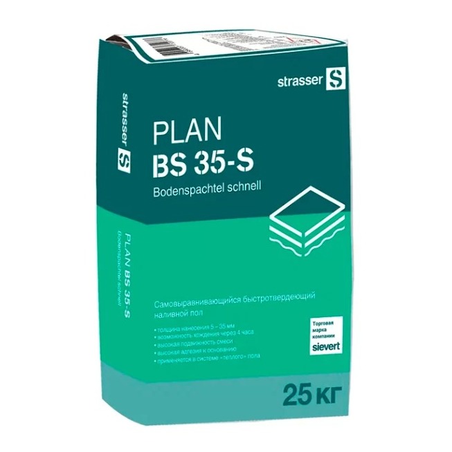 72041 PLAN BS 35s Cамовыравнивающийся быстротвердеющий наливной пол, 25 кг