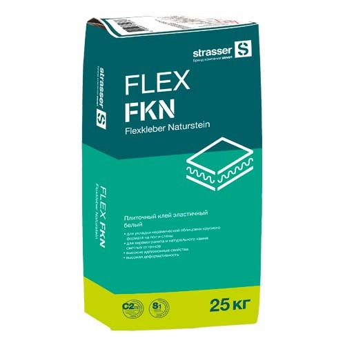 FLEX FKN Плиточный клей эластичный белый (С2 ТЕ S1), 25 кг